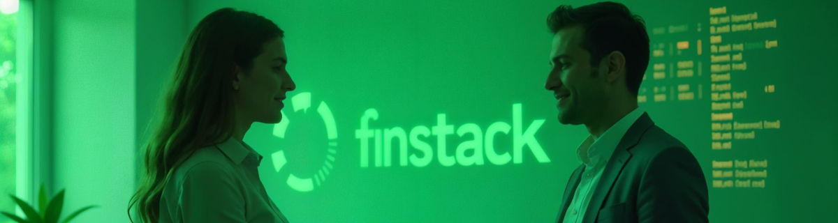 Contratar a Finstack - imagem de destaque com duas pessoas negociando.