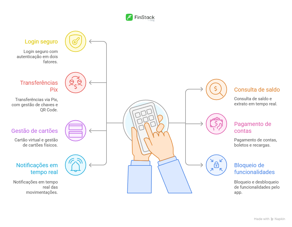 img-artigo imagem ilustrativa de funcionalidades base de Como criar o melhor app bancário para fintechs