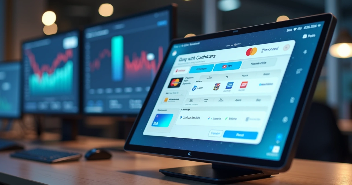 Interface digital de checkout personalizado com múltiplos métodos de pagamento e design adaptado à marca