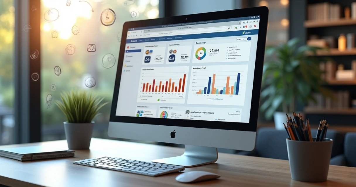 Interface de integração do Square App com plataformas de e-commerce em tela de computador moderno